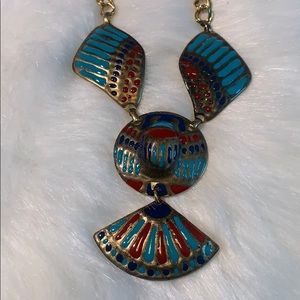 La Rage Gold Tone & Enamel Necklace